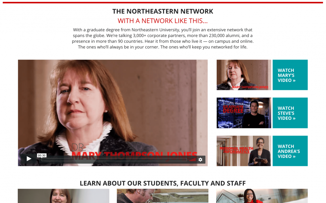 Northeastern University microsite